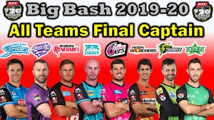This will be the ninth season of the big bash league t20. Big Bash 2019 20 All Teams Final Captain List Bbl 8 Teams Captain List 2019 20 Youtube