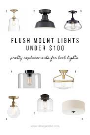 8 Gorgeous Flush Mount Lights Under 100 Allisa Jacobs
