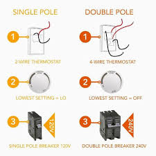 Cadet Double Pole 22 Amp Line Voltage