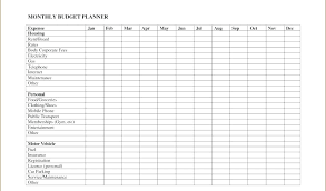 Excel Bud Spreadsheet Template How To Plan Monthly Home Beautiful