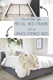 Metal Bed Frame Into An Upholstered Bed