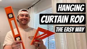 hang a curtain rod the easy way