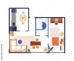 apartment floor plan overhead home