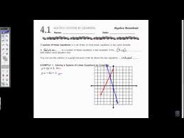 4 1 Solving Systems Of Linear Equations
