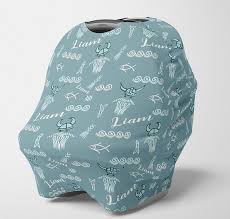 Personalized Car Seat Canopy Stretchy