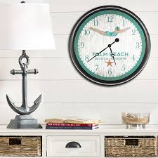 Palm Beach Wooden Clock Personalized