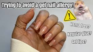 gel nail allergy l watch me do my nails