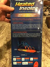 Thermacell Heated Insoles Rechargeable And Wireless