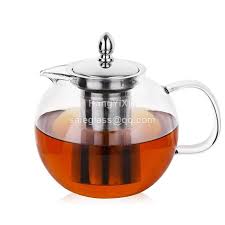 Stainless Steel Infuser Glass Tea Pot
