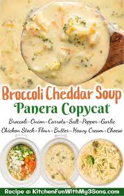 broccoli cheddar soup panera copycat