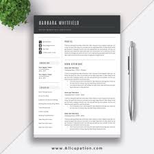 Incredibly Beautiful And Affordable Ms Office Word Resume Template With Matching Cover Letter You Didn T Know About The Barbara Resume