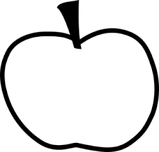 apple outline clip art at clker com