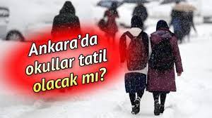 Ankara'da okullar yarın tatil mi? 7 Ocak Ankara kar tatili olacak mı?