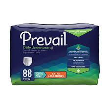 Prevail Extra Absorbency Incontinence Underwear Youth Small Adult 22 Count Pack Of 4 Breathable Rapid Absorption Discreet Comfort Fit Adult Diapers