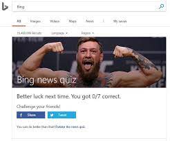 We include the answers as well. Bing Quiz Archives Bing Weekly Quiz Holiday Quizzes Play Quiz Quiz