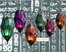 Glass Lantern Hanging Lanterns