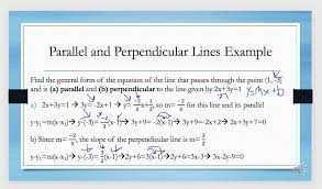 Perpendicular Lines Example
