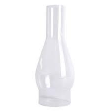Clear Oil Lamp Chimney 4 Base