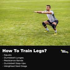 footballers soccer players train legs
