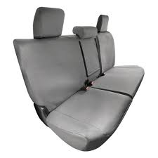 Rear Car Seat Cover Canvas Charcoal