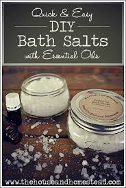 diy bath salts with essential oils