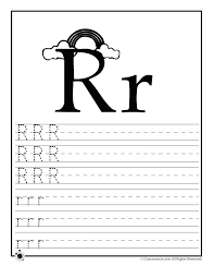 Letter R Worksheet For Kindergarten Letter Writing Template For