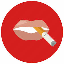 cigarette lips smoking icon
