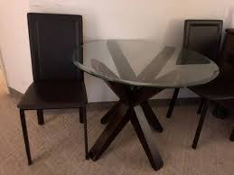 Glass Bistro Table Chairs Furniture