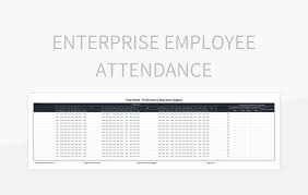 enterprise employee attendance excel