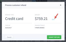 create a refund adjustment invoice and