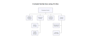 Organization Chart Using Html Faithful Css Org Chart