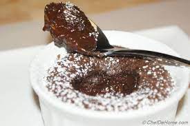Gooey Chocolate Spoon Cake Rezept gambar png