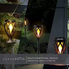Grand Patio Tall Solar Lights Pathway