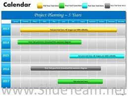 5 Year Planning Gantt Chart Powerpoint Template Powerpoint