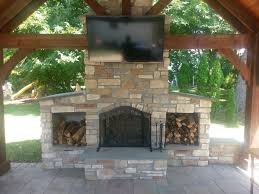 Outdoor Fireplace Kit With Tv For All