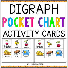 Consonant Digraphs Sh Th Wh Ch Ph Words Pocket Chart Activities First Grade