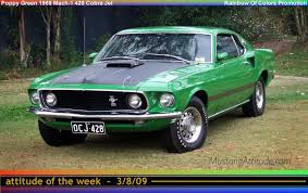 69 Mach 1 Ford Competition Green
