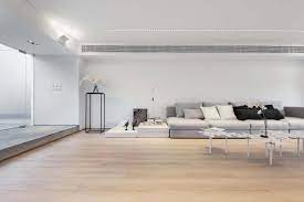 contemporary white walls with light
