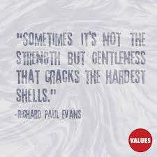 Sometimes it&#39;s not the strength but gentleness that cracks the ... via Relatably.com