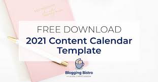 United states edition with federal holidays. 2021 Content Calendar Template Free Download Blogging Bistro