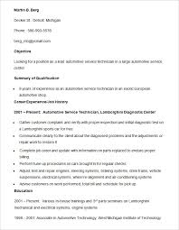 Automobile Resume Templates 25 Free Word Pdf Documents Download