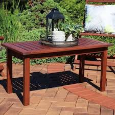 L Meranti Wood Coffee Table