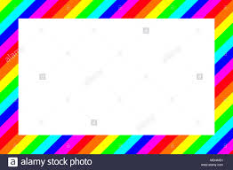 Abstract Striped Multi Coloured Background Border With White