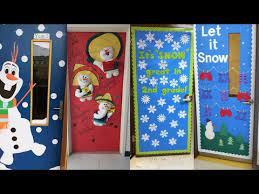 winter door decoration ideas for school