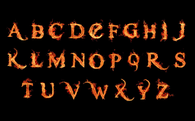 Fire Letters Wallpapers - Wallpaper Cave