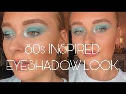 80s inspired blue eyeshadow you