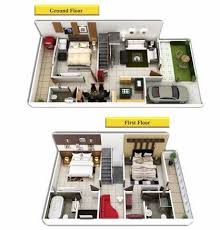Duplex House Plans 3d View At Best