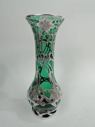 Silver Overlay Vase By Alvin