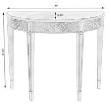 Specialty Wood Demilune Console Table