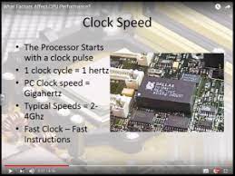 The clock speed of a computer is the speed at which the cpu (central processing unit) runs, in the older computers it was a maximum of 236 mhz, but now a computer's clock speed can go as fast as 4.0 ghz! What Factors Affect Cpu Performance Grade A Computer Science